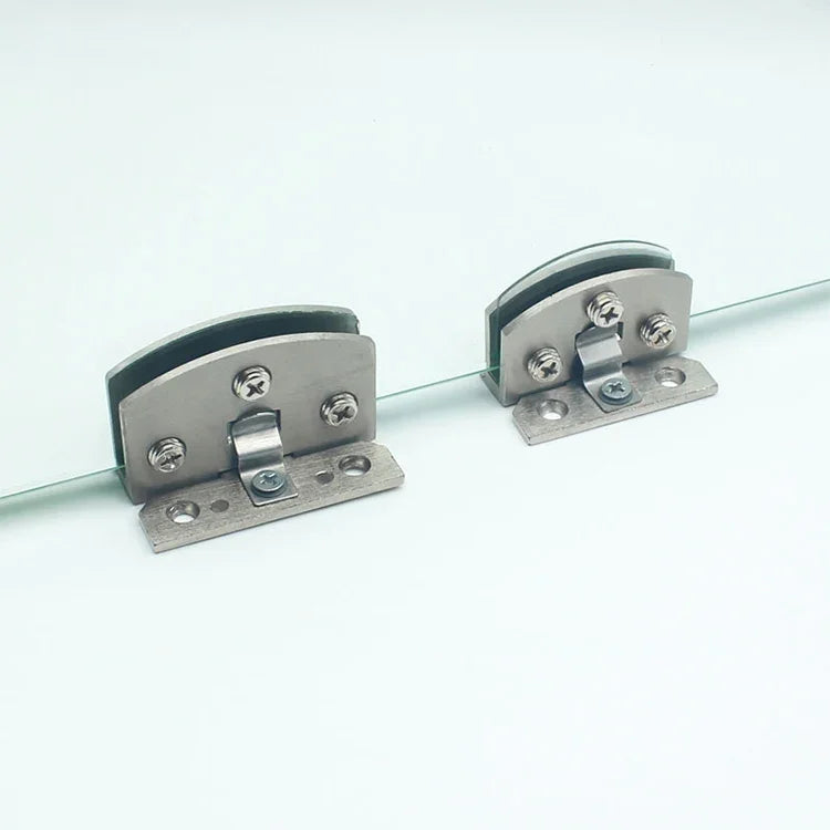 Gebürstetes Glas-Scharnier ohne Bohrlöcher, Größe: S, 3-7 mm, S