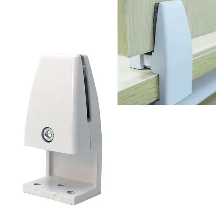 L-förmige Bürotrennwand-Befestigungsklemme aus Aluminiumlegierung, Trennwandklemme (Weiß), L-förmig (Weiß)