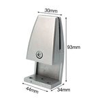 L-förmige Aluminiumlegierung Büro-Tisch-Sichtschutz-Befestigungsklemme, Trennwandklemme (Silber), L-Form (Silber)