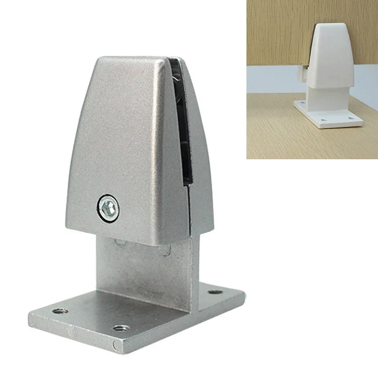 T-förmiger Büroschreibtisch-Trennwandclip aus Aluminiumlegierung (Silber), T-Form (Silber)
