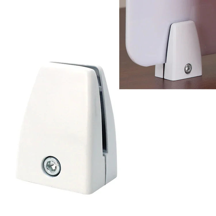 Flache Aluminiumlegierung Büro-Trennwandhalterung Partition Clip (Weiß), Flache Form (Weiß)