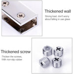 15 PCS Zinklegierung Helle Feststellhalterung Verbindung 12mm Zylindrische Glasbefestigungsklemme, 12mm Zylindrisch