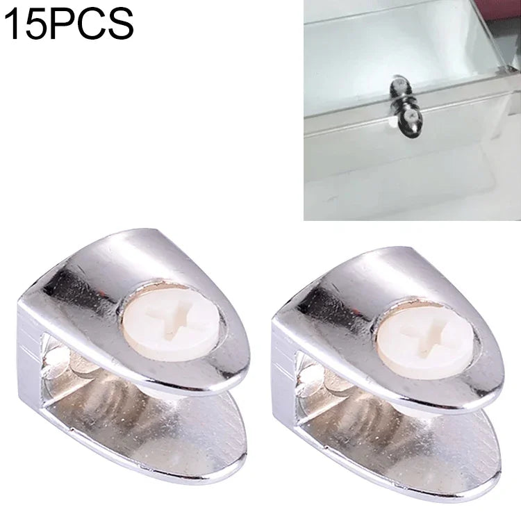 15 St. Zinklegierung Hell Feste Halterung Verbindungsnagel Glasbefestigungsklemme, Nagel