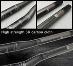TOSEEK Vollcarbon Rennrad Gebogener Lenker, Größe: 620mm (Matt), 620mm