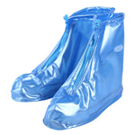 Modische PVC Anti-Rutsch Wasserdichte Überschuhe mit dicker Sohle Größe: S, Größe: S