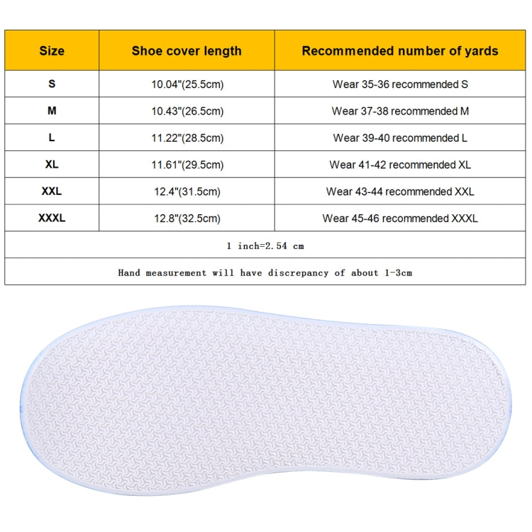 Mode PVC rutschfester wasserdichter Überschuh mit dicker Sohle Größe: XXXL, XXXL, Größe: XXXL