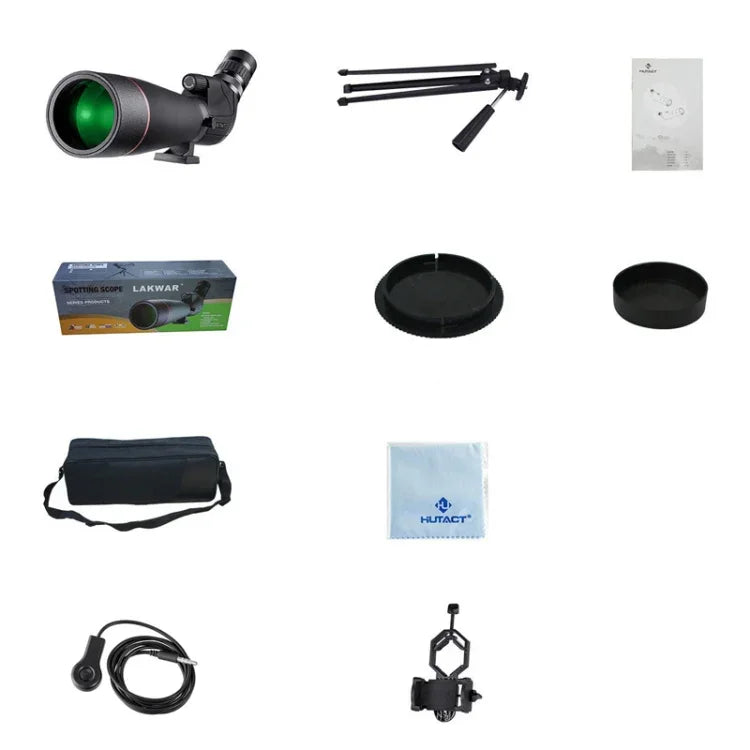 HTK-72 20x-60x High Definition Nachtsicht Zoom Monokular Teleskop für Outdoor-Camping Vogelbeobachtung mit Stativ, 20 x 60