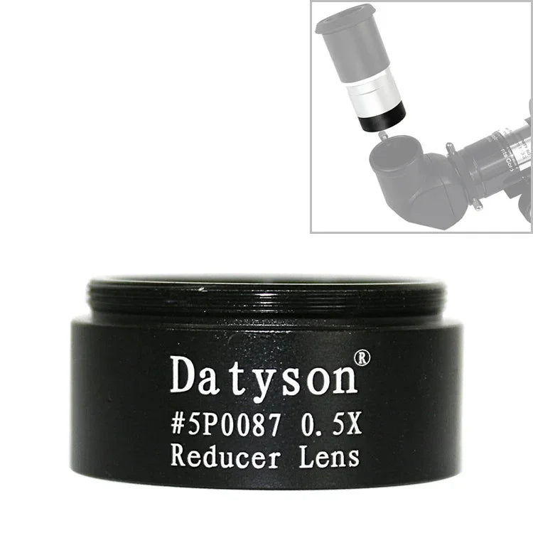 Datyson 5P0087 Feingewinde astronomisches Teleskopzubehör 1,25 Zoll 0,5X Defokussierungslinsenreduzierer, 5P0087 Feingewinde