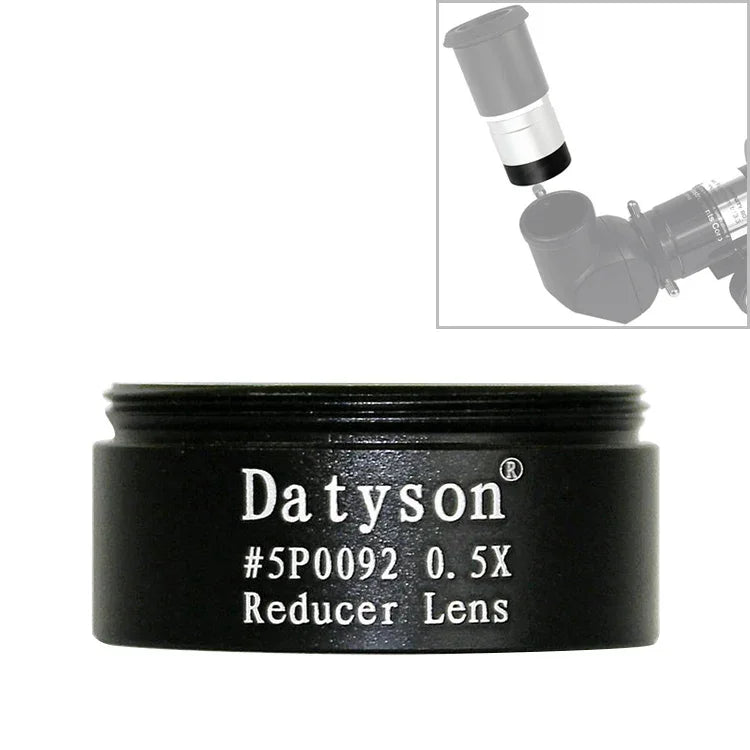 Datyson 5P0092 grobgewindete Astronomie-Teleskopzubehör 1,25 Zoll 0,5X Reduktionslinse Reduktionslinse, 5P0092 grobgewindet