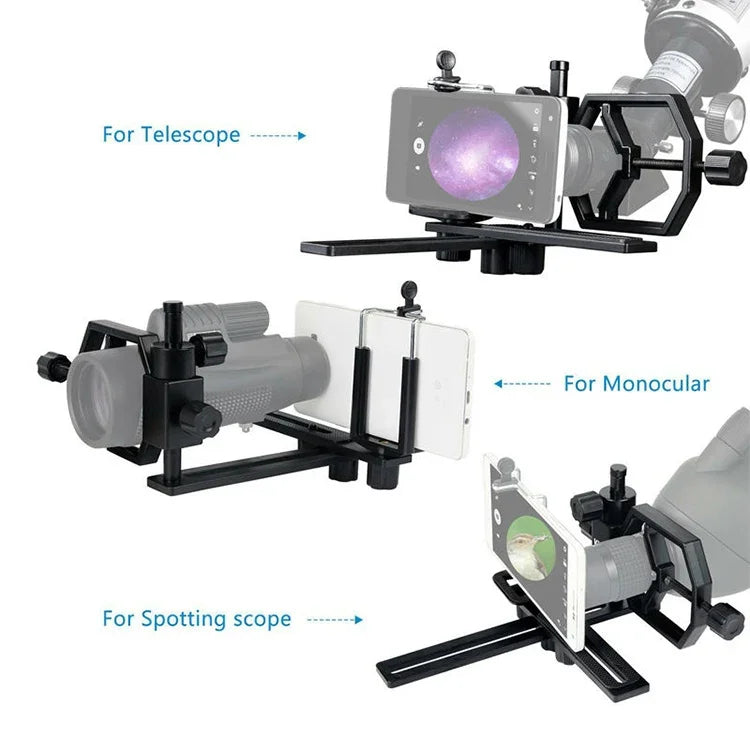 Datyson 5P0010L Teleskop-Fotostativ, Standard + 2 Handyhalter, Standard + 2 Handyhalter