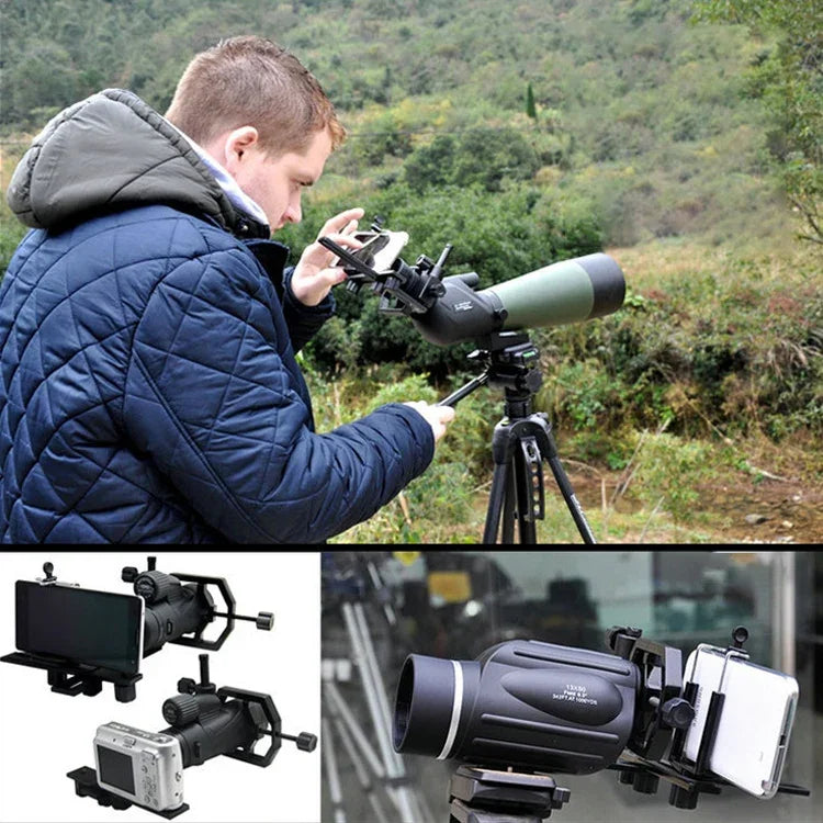 Datyson 5P0010L Teleskop-Fotostativ, Standard + 2 Handyhalter, Standard + 2 Handyhalter