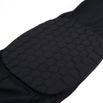 1 Stück bienenstockförmige Sport-Kniebandage aus stoßfestem Lycra, elastische Knieunterstützung, lange Version, Größe: XL, XL