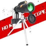 Moge 12x50 Professionelles HD Monokular Nachtsicht-Teleskop mit Stativ, Moge 12x50 mit Stativ