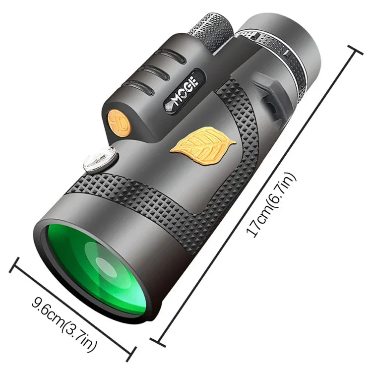 Moge 12x50 Professionelles HD Monokular Nachtsicht-Teleskop mit Stativ, Moge 12x50 mit Stativ