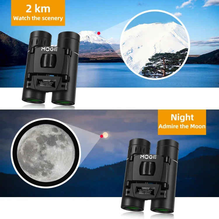 Moge 100x22 Professionelles HD Fernglas für den Außenbereich, Moge 100x22