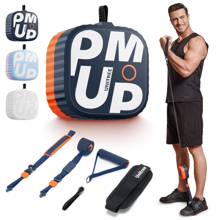 Unitree Pump Tragbare Heimtrainer-Pumpe 4,4-44lbs einstellbarer Widerstand Kabelmaschine, Pumpe (Dunkelblau), Pumpe (Blau Orange), Pumpe (Weiß), Pumpe (Pink)