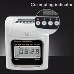 LCD-Bildschirm Elektronische Zeiterfassung Papierkarten-Anwesenheitsmaschine Stempeluhr, unterstützt Musikglocke, LCD-Bildschirm