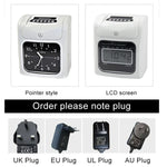 LCD-Bildschirm Elektronische Zeiterfassung Papierkarten-Anwesenheitsmaschine Stempeluhr, unterstützt Musikglocke, LCD-Bildschirm
