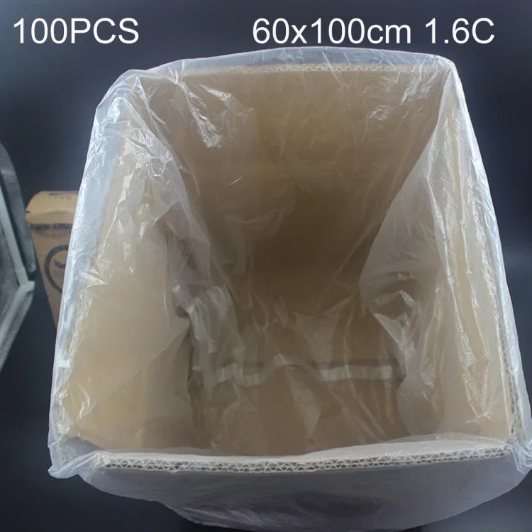 100 Stück 1.6C Staubdichte, feuchtigkeitsbeständige PE-Verpackungsbeutel aus Kunststoff, Größe: 60 cm x 100 cm, 60 cm x 100 cm
