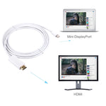 1,8m Mini DisplayPort Stecker zu HDMI Stecker Adapterkabel, 1,8m