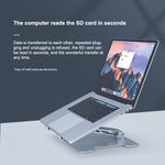ORICO LST-2AS Multifunktionaler Laptop-Notebook-Halter aus Aluminiumlegierung, höhenverstellbar und klappbar, LST-2AS