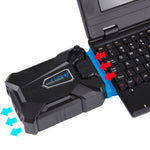 Ice Troll III Gaming Laptop Notebook Kühlpad Geräuschloser Luftabsaugender Kühlventilator Turbo Wärmestrahler mit Passendem USB-Kabel