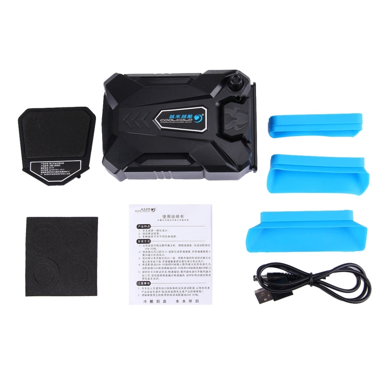 Ice Troll III Gaming Laptop Notebook Kühlpad Geräuschloser Luftabsaugender Kühlventilator Turbo Wärmestrahler mit Passendem USB-Kabel
