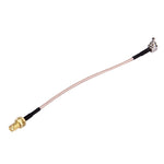 15cm CRC9 Stecker zu SMA Buchse Kabel, CRC9 90° Winkel zu SMA (Geflochten)