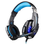 KOTION EACH G9000 3.5mm Gaming-Kopfhörer mit Mikrofon und LED-Licht für Laptop / Tablet / Mobiltelefone, Kabellänge: ca. 2.2m, G9000