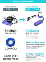 VONETS VAP11G-300 Mini WiFi 300Mbps Bridge WiFi Repeater, bester Partner für IP-Geräte / IP-Kameras / IP-Drucker / XBOX / PS3 / IPTV / Skybox, VAP11G-300