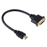 30cm HDMI Stecker auf 24+1 DVI Buchse Adapterkabel, Länge: 30cm