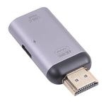 2 in 1 4K 60Hz HDMI Stecker zu USB-C / Typ-C Lade- + USB-C / Typ-C Buchse Adapter, HDMI