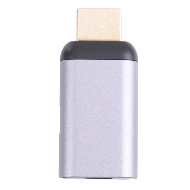 2 in 1 4K 60Hz HDMI Stecker zu USB-C / Typ-C Lade- + USB-C / Typ-C Buchse Adapter, HDMI