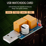 USB Watchdog-Karte Doppelrelais Unbeaufsichtigter automatischer Neustart bei Bluescreen-Absturz Timer-Neustart für 24H Mining Server Gaming