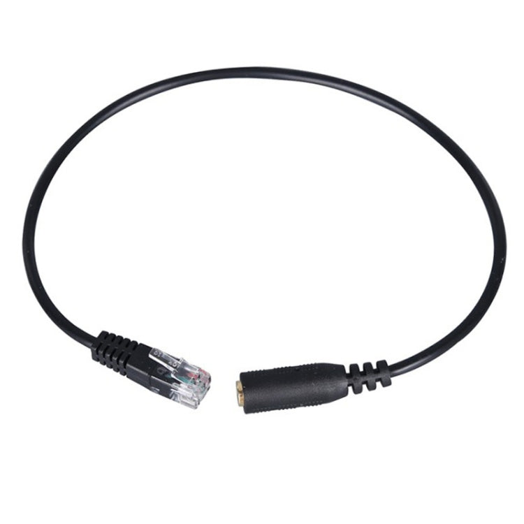 3,5mm Klinke zu RJ9 PC / Mobiltelefon Headset zu Bürotelefon Adapter Konverterkabel, Länge: 32cm