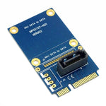 MINI SATA zu 7-poligem SATA Mini PCI-E HDD Festplatten-Erweiterungsadapterkarte