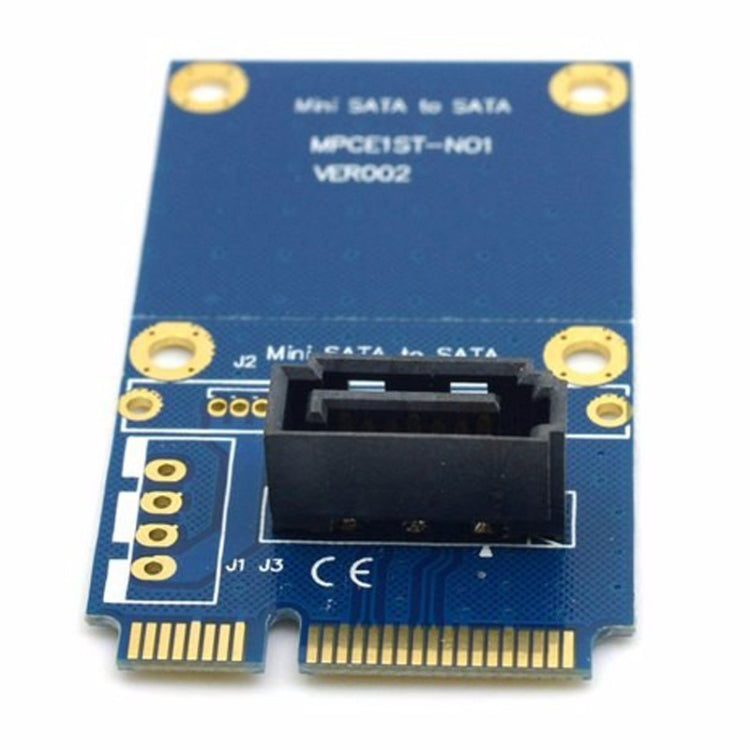 MINI SATA zu 7-poligem SATA Mini PCI-E HDD Festplatten-Erweiterungsadapterkarte