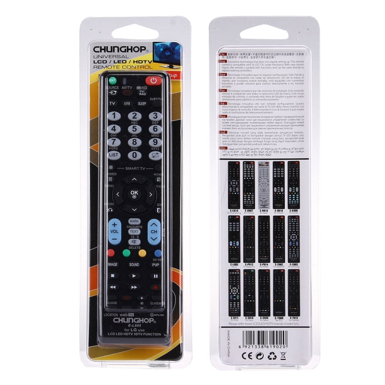 CHUNGHOP E-L905 Universalfernbedienung für LG LED LCD HDTV 3DTV, Für LG TV