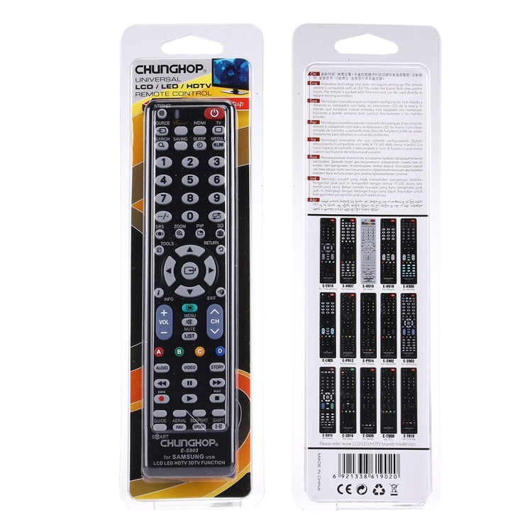 CHUNGHOP E-S903 Universelle Fernbedienung für SAMSUNG LED LCD HDTV 3DTV, für SAMSUNG TV