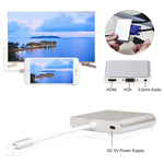 3 in 1 8 Pin zu HDMI / VGA / Audio Adapter