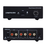 B855 LINEPAUDIO Phono-Vorverstärker für Plattenspieler mit AUX-Eingang und Lautstärkeregler