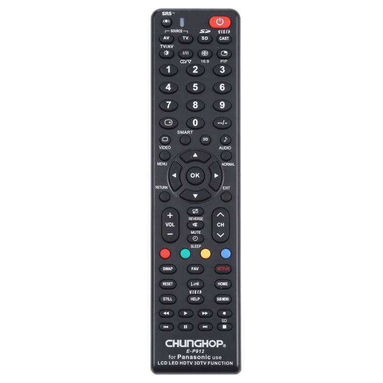 CHUNGHOP E-P912 Universalfernbedienung für PANASONIC LED TV / LCD TV / HDTV / 3DTV, für PANASONIC TV