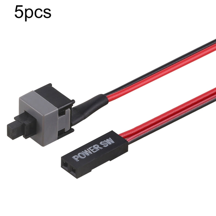 5 Stück Computergehäuse Netzschalterkabel, Netzschalterkabel für Gehäuse