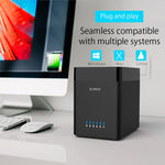 ORICO DS500U3 3,5 Zoll 5-Bay Magnettyp USB 3.0 Festplattengehäuse mit blauem LED-Anzeiger, USB 3.0