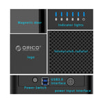 ORICO DS500U3 3,5 Zoll 5-Bay Magnettyp USB 3.0 Festplattengehäuse mit blauem LED-Anzeiger, USB 3.0