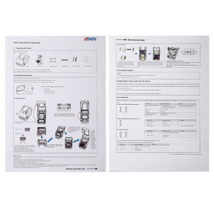 X1 Bequemer USB-Port Thermischer Automatischer Kalibrierungs-Barcode-Drucker Supermarkt, Teeladen, Restaurant, Max Unterstützte Thermopapiergröße: 57*30mm