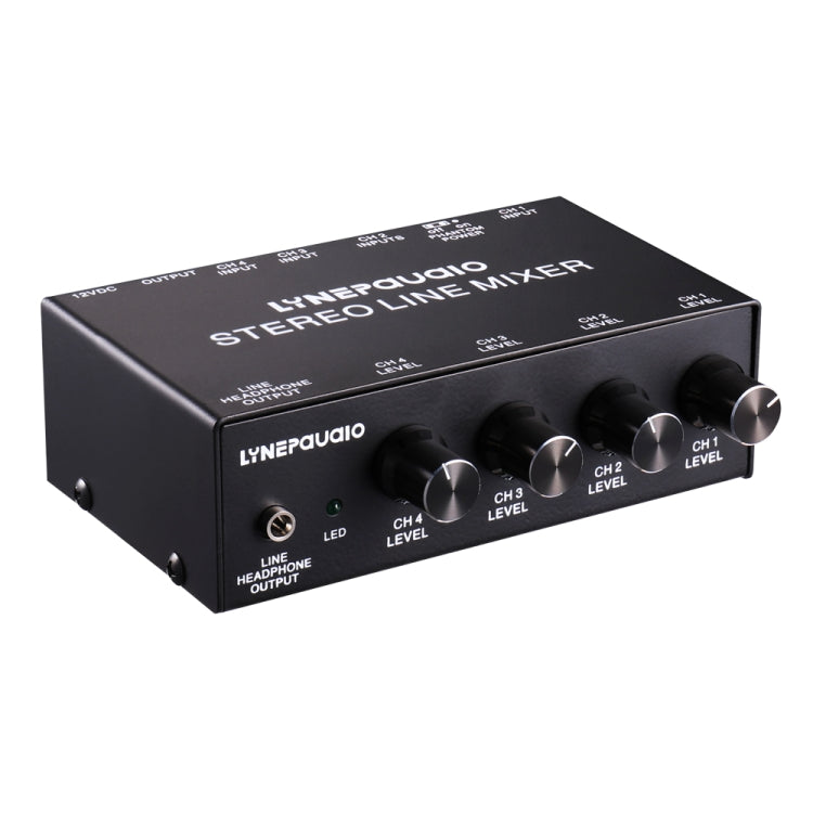 LINEPAUDIO B895 Fünfkanal-Stereo-Mikrofonmischer mit Kopfhörerüberwachung