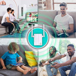 300Mbps Wireless-N Range Extender WiFi Repeater Signal Booster Network Router with 2 External Antenna, EU Plug, 2 External Antenna (White), 2 External Antenna (Black)
