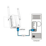 300Mbps Wireless-N Range Extender WiFi Repeater Signal Booster Network Router with 2 External Antenna, EU Plug, 2 External Antenna (White), 2 External Antenna (Black)