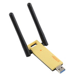 AC1200Mbps 2,4GHz & 5GHz Dual-Band USB 3.0 WiFi Adapter Externe Netzwerkkarte mit 2 externen Antennen, AC1200Mbps USB 3.0